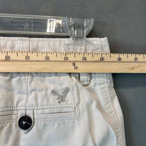 American Eagle Outfitters Straight Pant Men's Size 29x30 White Pockets Cotton - Picture 7 of 8
